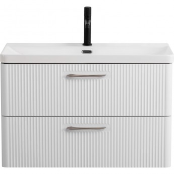 База под раковину BELBAGNO DUE-800-2C-SO-BM-P подвесная с двумя выкатными ящиками Белый металлик 800x422x500 База под раковину BELBAGNO DUE-800-2C-SO-BM-P подвесная с двумя выкатными ящиками Белый металлик 800x422x500