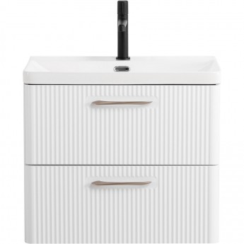 База под раковину BELBAGNO DUE-600-2C-SO-BL-P подвесная с двумя выкатными ящиками Bianco Lucido 600x422x500 База под раковину BELBAGNO DUE-600-2C-SO-BL-P подвесная с двумя выкатными ящиками Bianco Lucido 600x422x500