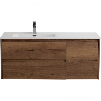 База под раковину подвесная BELBAGNO KRAFT-1000-2C-1A-SO-RT-L с двумя выкатными ящиками и одной распашной дверцей, левосторонняя, Rovere Tabacco, 1000x460x500 База под раковину подвесная BELBAGNO KRAFT-1000-2C-1A-SO-RT-L с двумя выкатными ящиками и одной распашной дверцей, левосторонняя, Rovere Tabacco, 1000x460x500