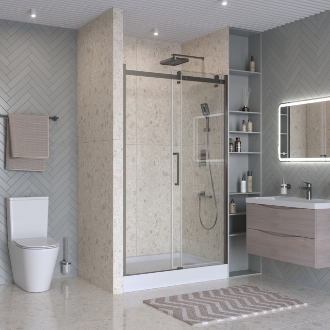 Душевая дверь BELBAGNO MARINO-2-BF-1-110-C-GM