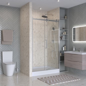 Душевая дверь BELBAGNO MARINO-2-BF-1-130-C-CR Душевая дверь BELBAGNO MARINO-2-BF-1-130-C-CR