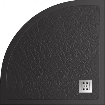 Душевой поддон из литьевого мрамора 90x90 см BELBAGNO TRAY-MR-UNO-R-90-550-35-NERO-CR Душевой поддон из литьевого мрамора 90x90 см BELBAGNO TRAY-MR-UNO-R-90-550-35-NERO-CR