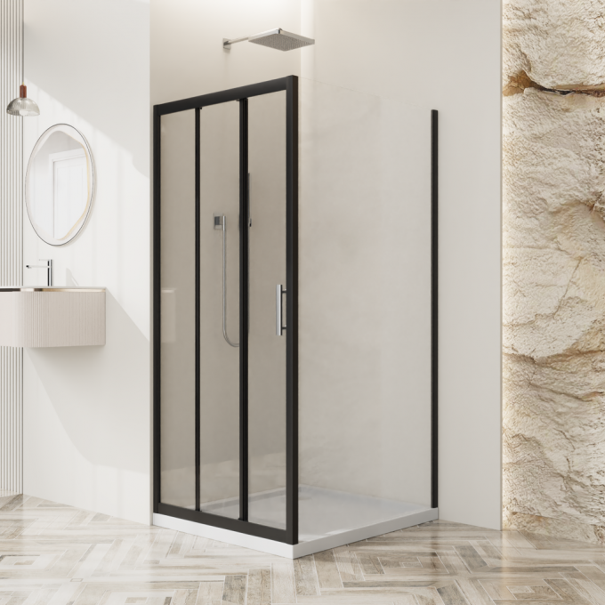 Душевой уголок BELBAGNO UNO-195-AHF-31-120/70-C-NERO