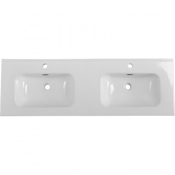 Керамическая раковина с двумя чашами BELBAGNO BB1400-2-ETL, 1410x460x175 Керамическая раковина с двумя чашами BELBAGNO BB1400-2-ETL, 1410x460x175