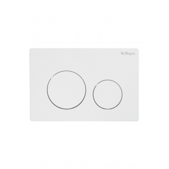 Кнопка смыва BELBAGNO BB-03C-BL белый глянец