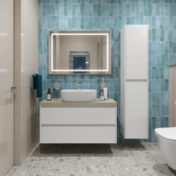 Тумба Bianco Opaco 80 см BELBAGNO KRAFT KRAFT80BO-KEPMCO-1302-SET Тумба Bianco Opaco 80 см BELBAGNO KRAFT KRAFT80BO-KEPMCO-1302-SET