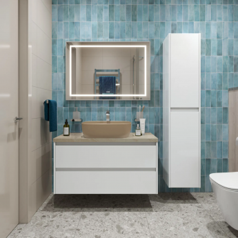 Тумба Bianco Opaco 80 см BELBAGNO KRAFT KRAFT80BO-KEPMCO-1302H316-SET Тумба Bianco Opaco 80 см BELBAGNO KRAFT KRAFT80BO-KEPMCO-1302H316-SET