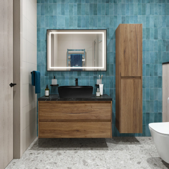 Тумба Rovere Tabacco 100 см BELBAGNO KRAFT KRAFT100RT-KEPMNO-1302-H301-SET Тумба Rovere Tabacco 100 см BELBAGNO KRAFT KRAFT100RT-KEPMNO-1302-H301-SET